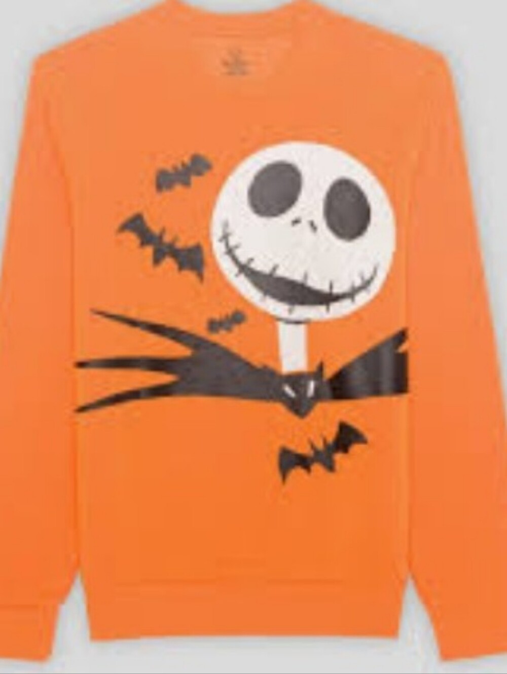 The Nightmare Before Christmas Jack Skellington Crewneck Fleece Sweater